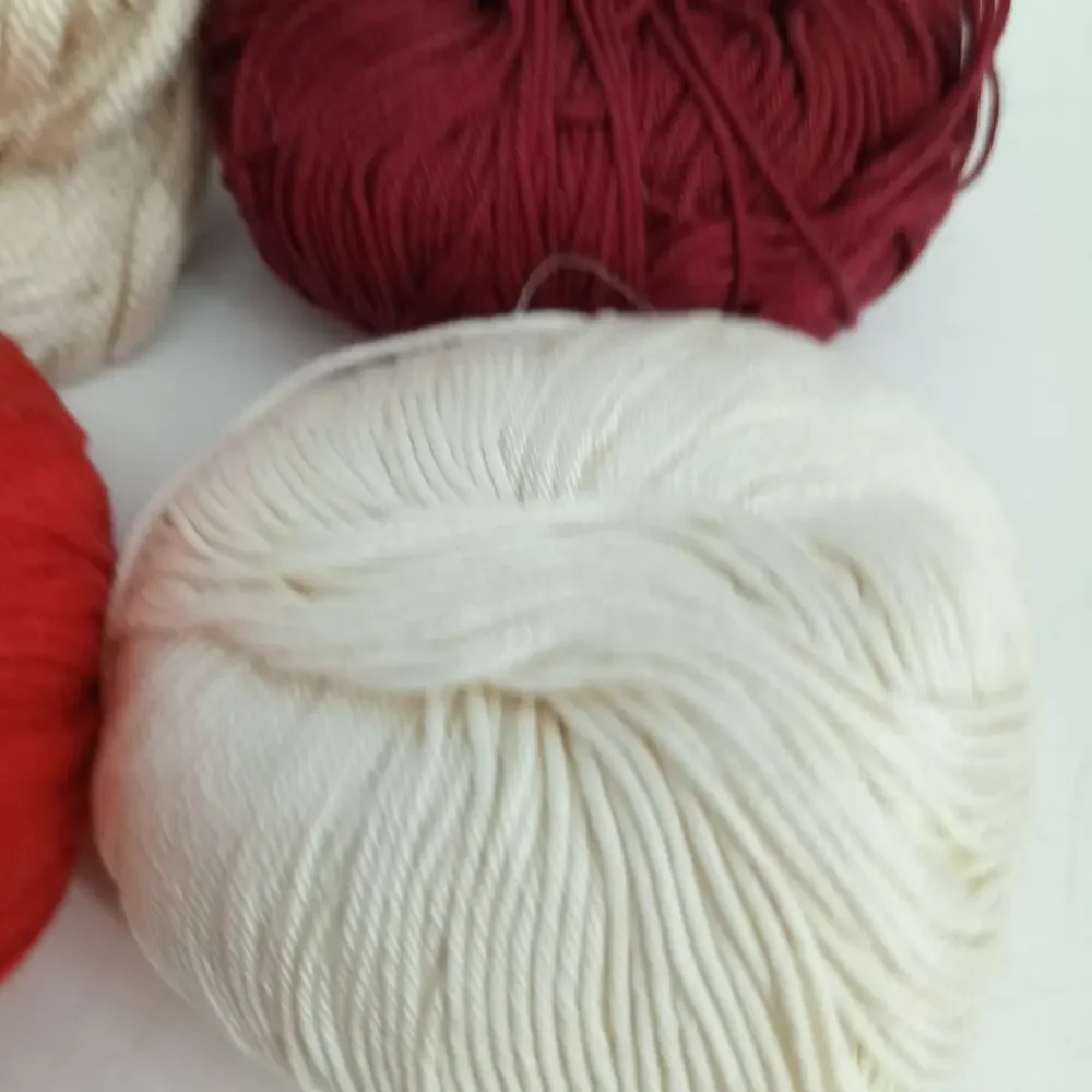6X New Bernat Cassino 100% Mercerized Cotton Yarn 50 Grams Mixed